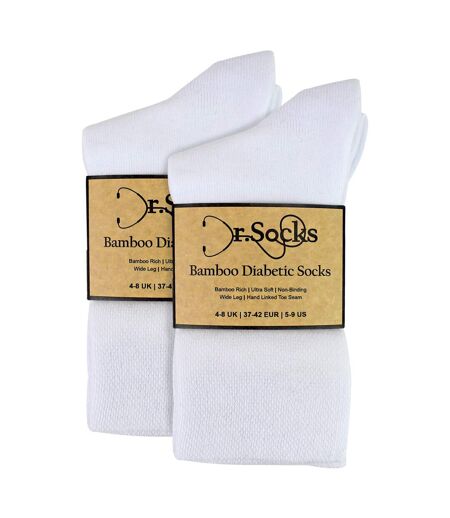 Dr.Socks - 8 Paires Chaussettes Femme Bambou Diabète | Confort Doux