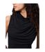 Haut Motif/style Drapé Madison Femme Noir Pieces-4