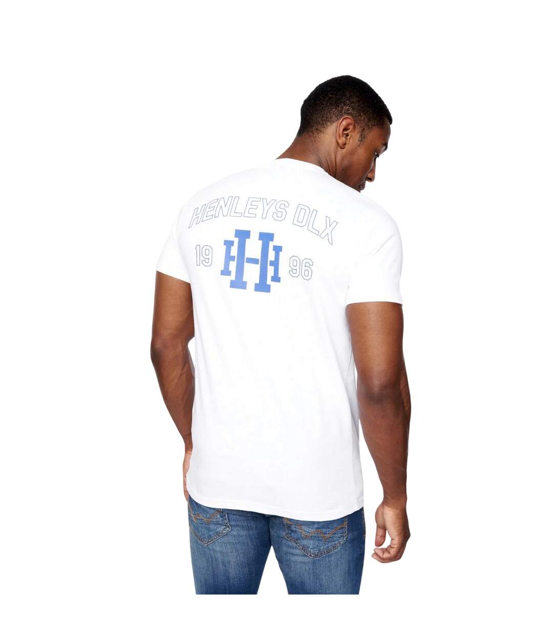 T-shirt edgeton homme blanc Henleys-2