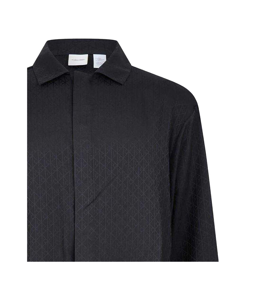 Chemise Manches Longues Motif/style Imprimé Intégral Homme Noir Calvin Klein-2