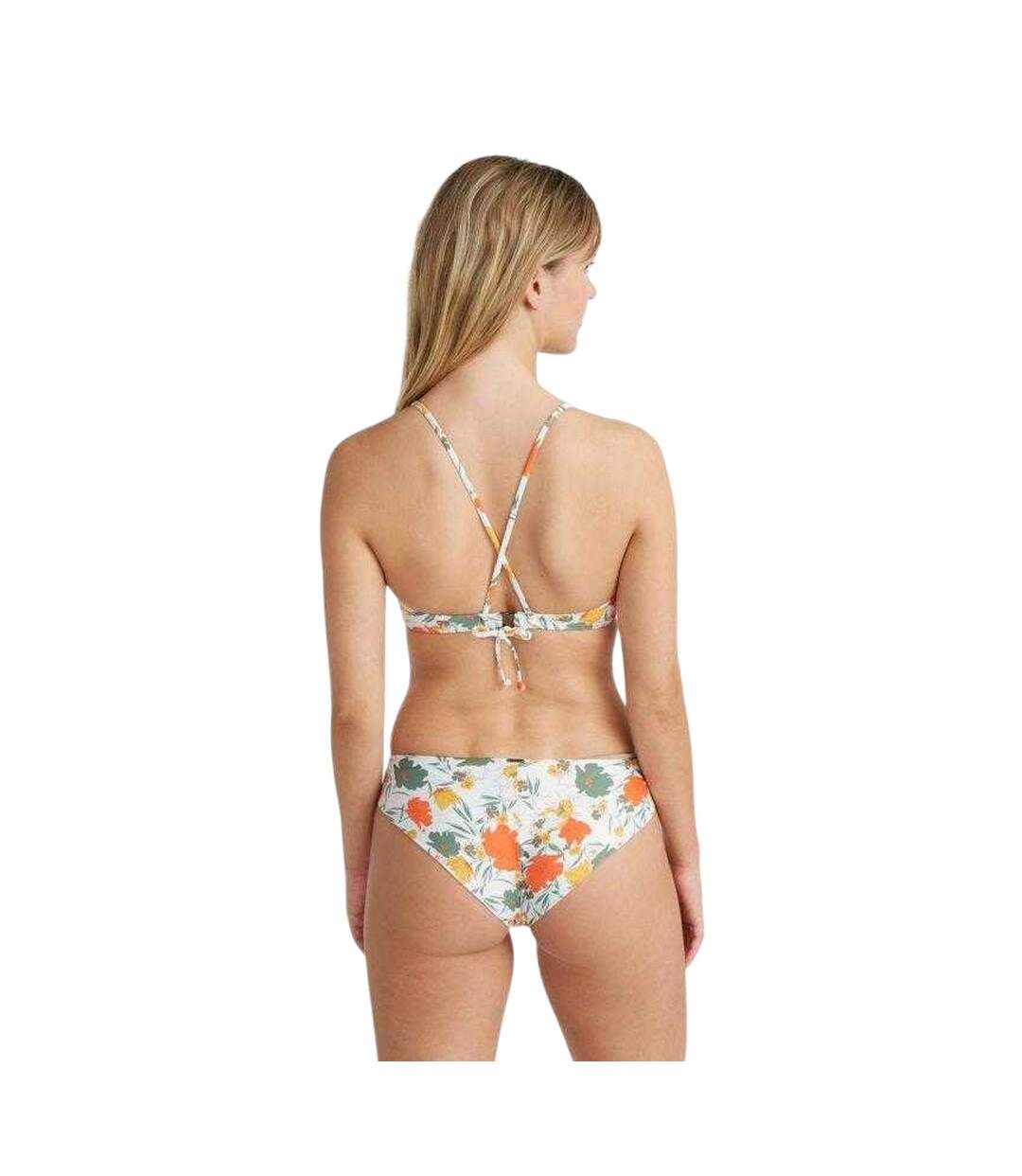 Ensemble Maillot De Bain 2 Pièces Motif/style Floral Baay Maoi Femme Blanc Orange O´Neill-3