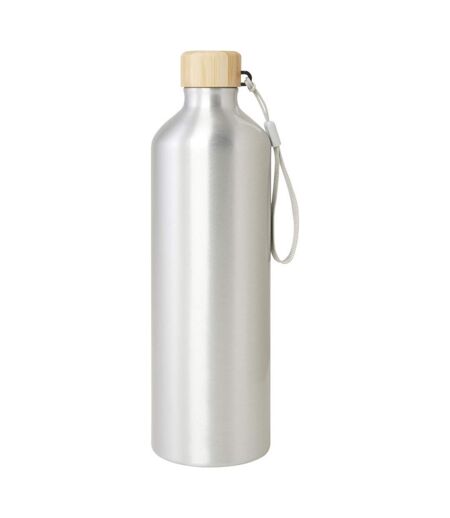 Malpeza Bamboo Recycled Aluminium Water Bottle (Silver) (26.04fl oz) - UTPF4333