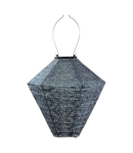 Lanterne solaire Diamond 28 cm Lace - Gris bleu