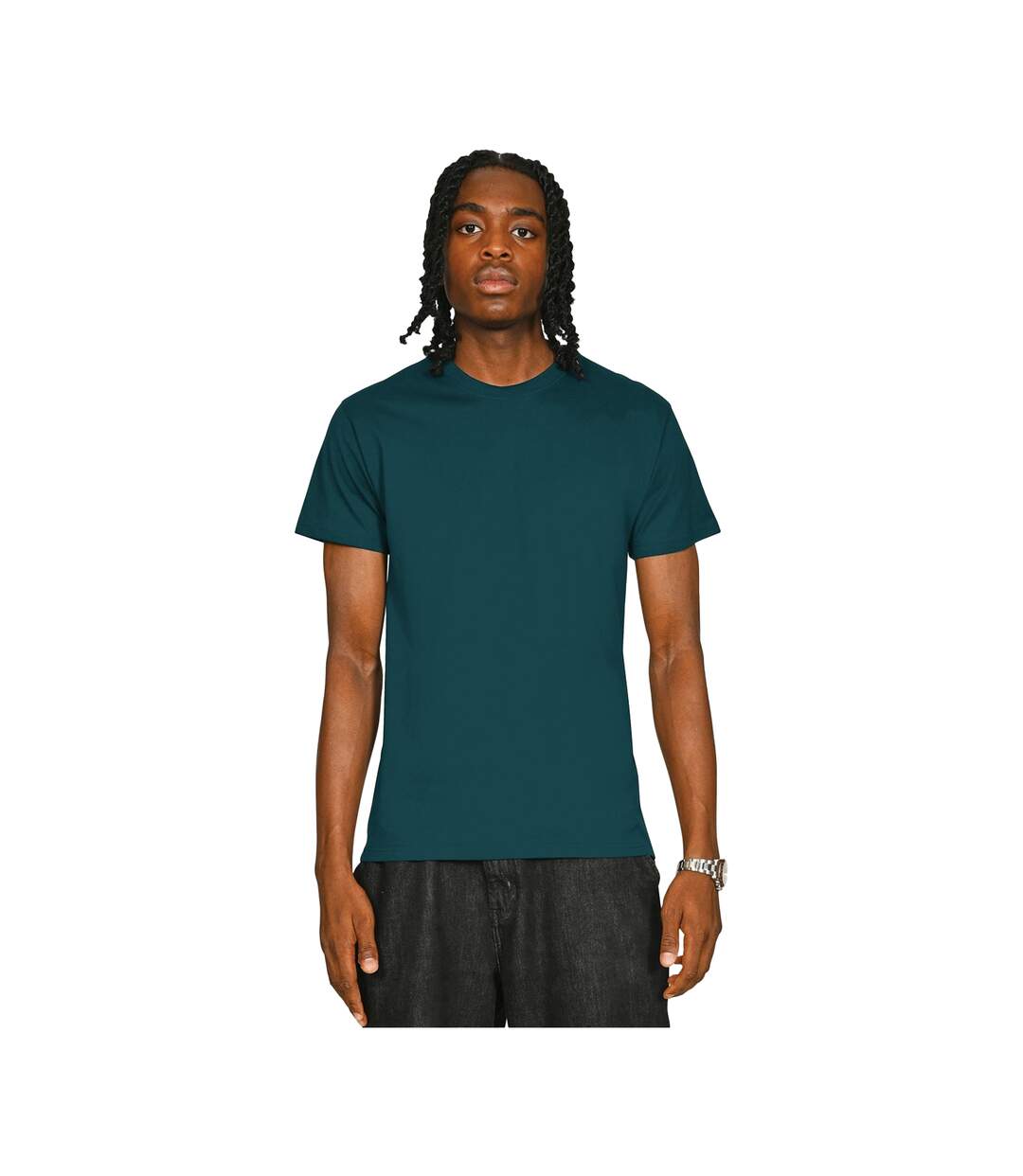 Unisex Adult Supreme Organic Combed T-shirt Deep Teal Casual Classics-1