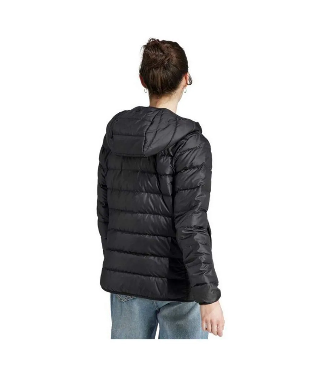 Veste À Capuche Essentials Femme Noir Adidas-3