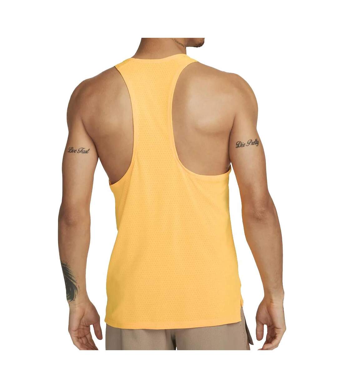 Débardeur de Sport Orange Homme Nike Fast Singlet - L