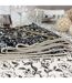 Lot de 4 Serviettes de Table Linette 40x40 Noir & Écru-2