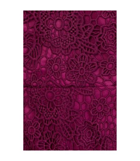 Paper Dolls Womens/Ladies Melbourne One Shoulder Lace Maxi Dress (Wine Purple) - UTLM1905