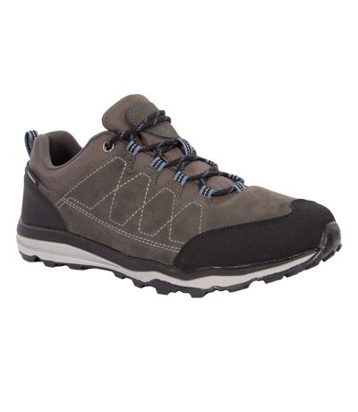 Mens jason suede trainers grey Trespass