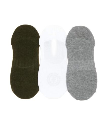 X3 paires de Chaussettes Vert/Blanc/Gris Homme Element Rise Athlet - 43/45