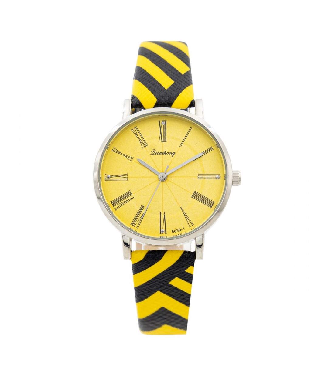 Eclatante Montre Femme Jaune CHTIME-1