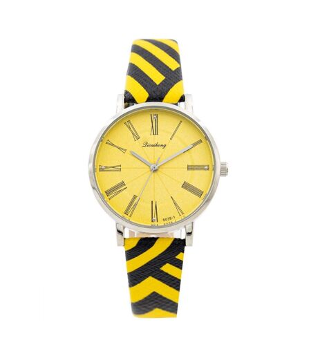 Eclatante Montre Femme Jaune CHTIME