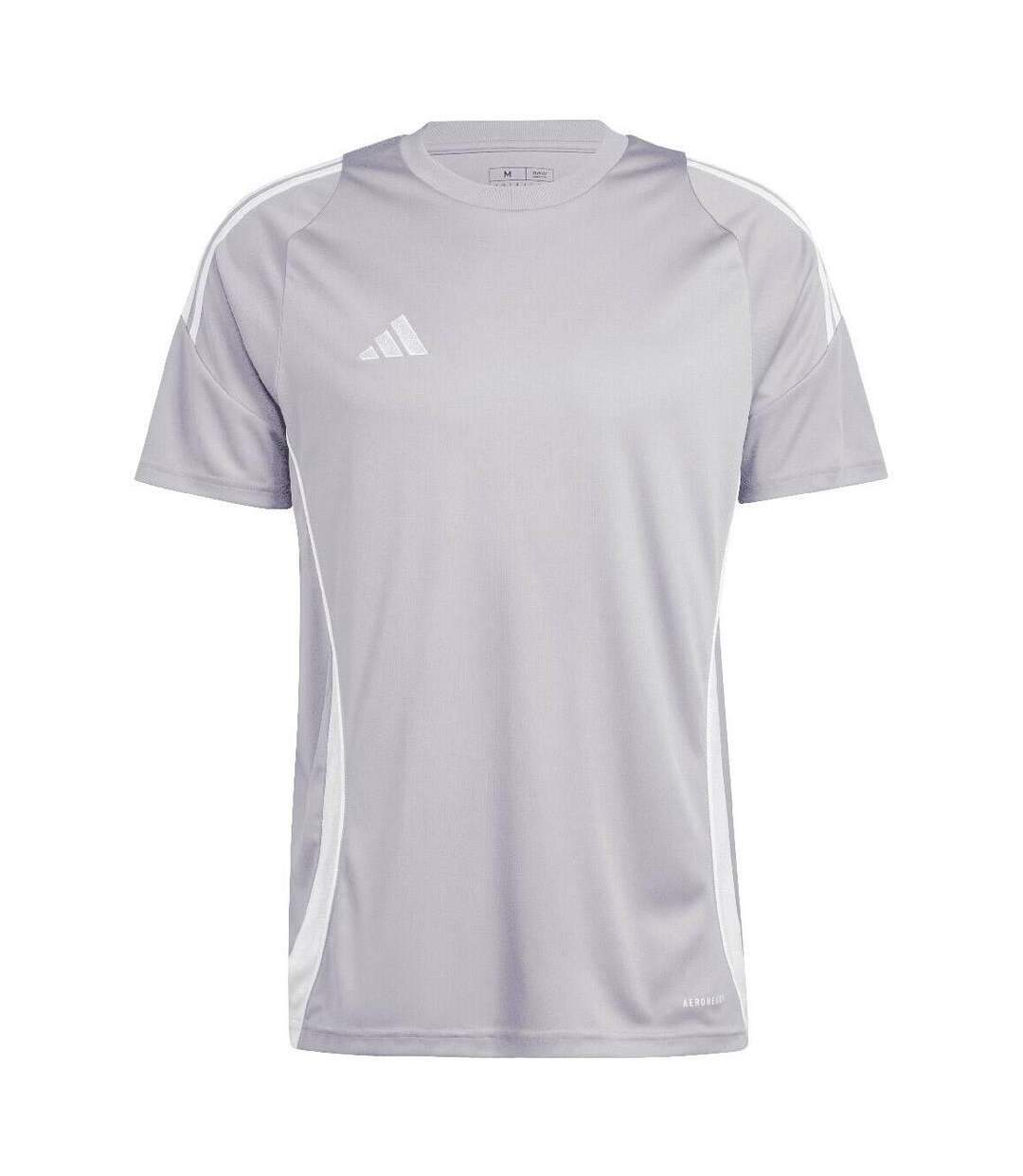 Maillot Tiro Homme Argenté Blanc Adidas-1