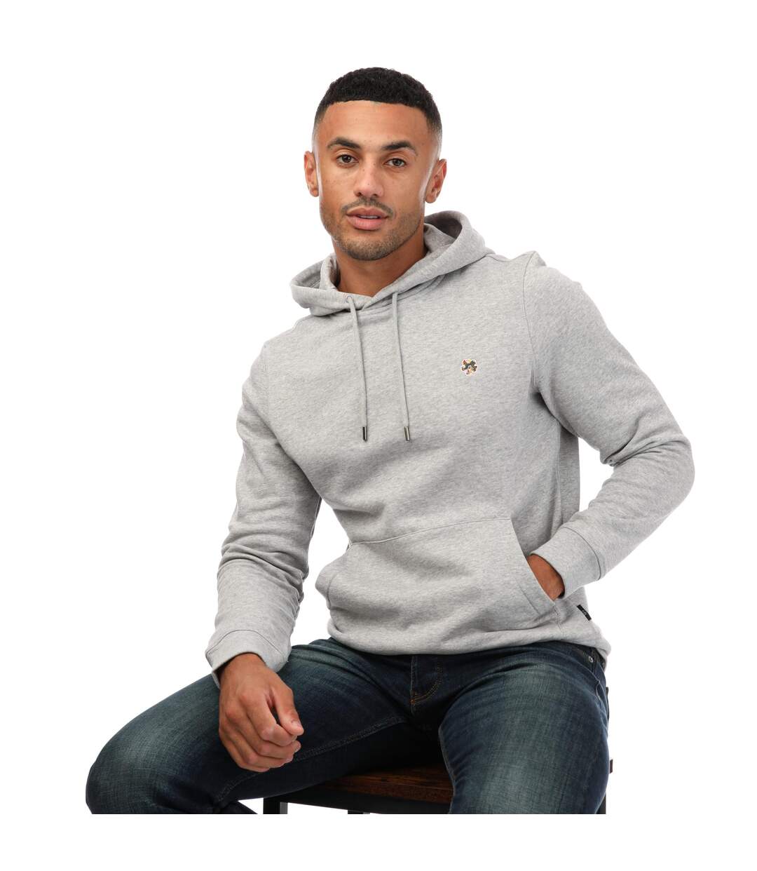 Mens Hendon Hoodie Grey Ted Baker-4