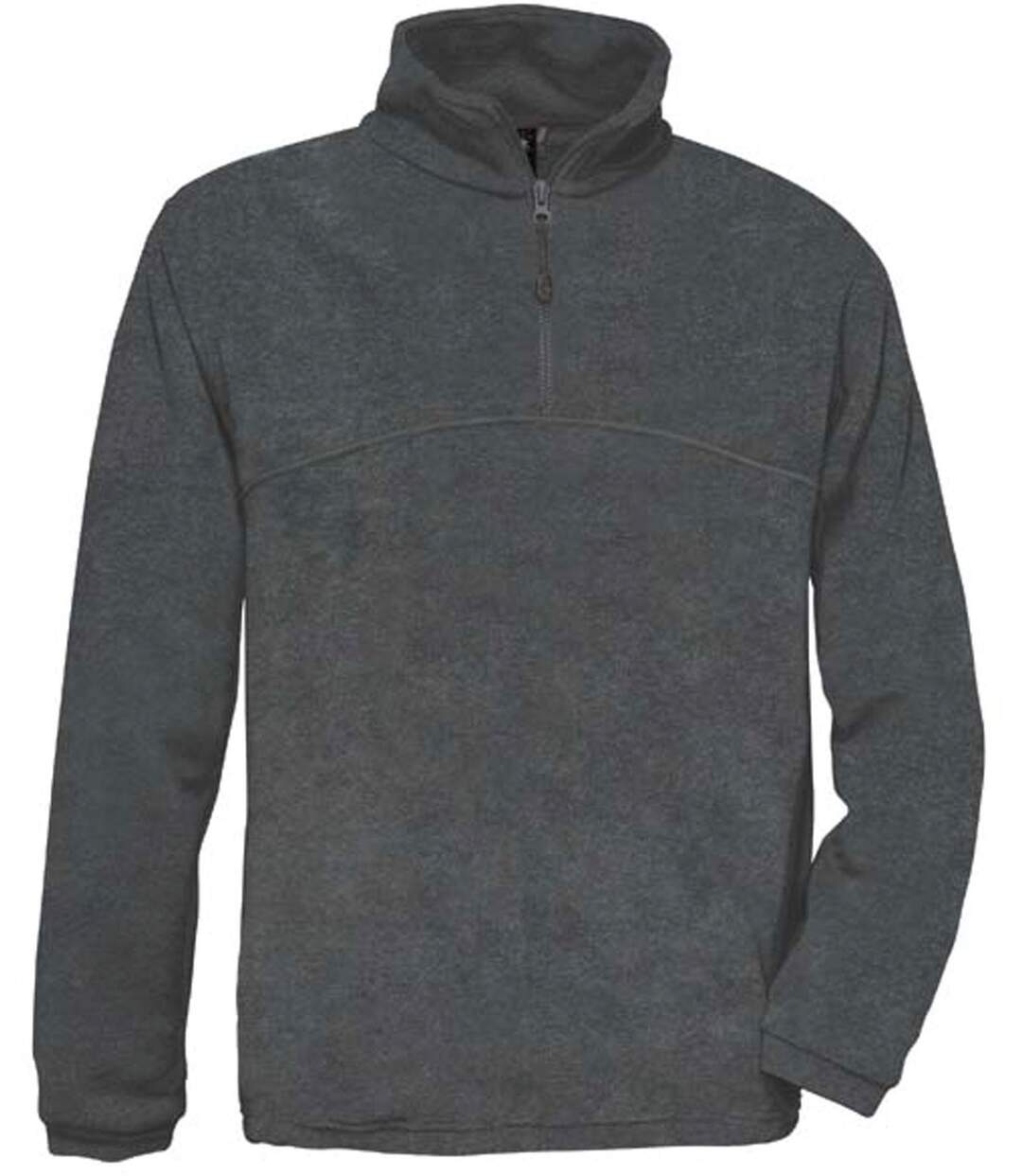 veste polaire ouverture 1/4 zip - FU704 - gris charcoal