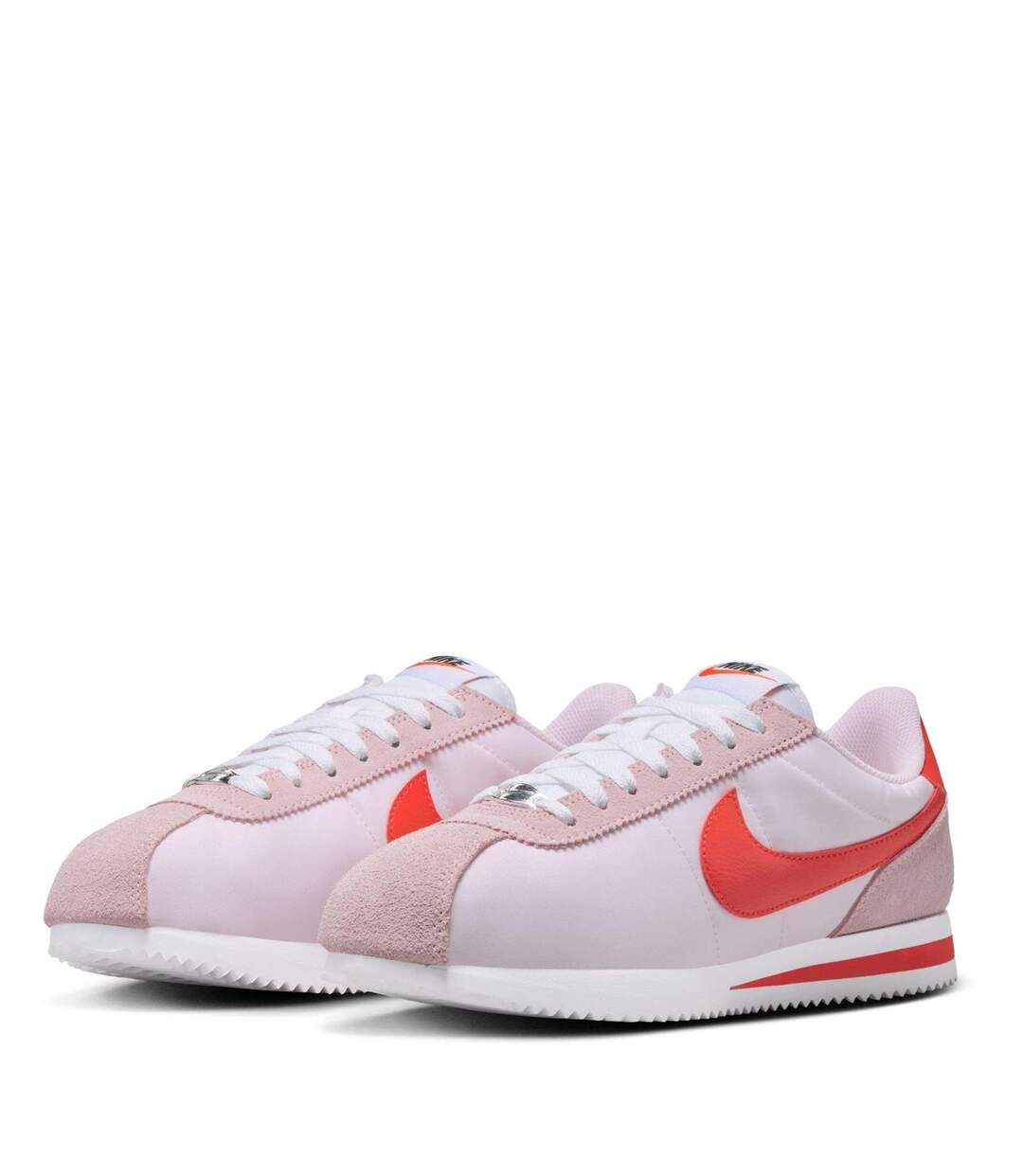 Womens/ladies Cortez Suede Trainers Pink Foam Nike-3