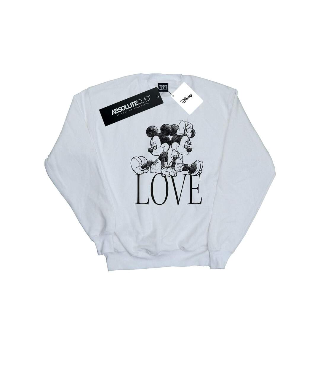 Disney Pantalon de survêtement Mickey And Minnie Mouse Love Womens/Ladies (Blanc) - UTBI28204-1
