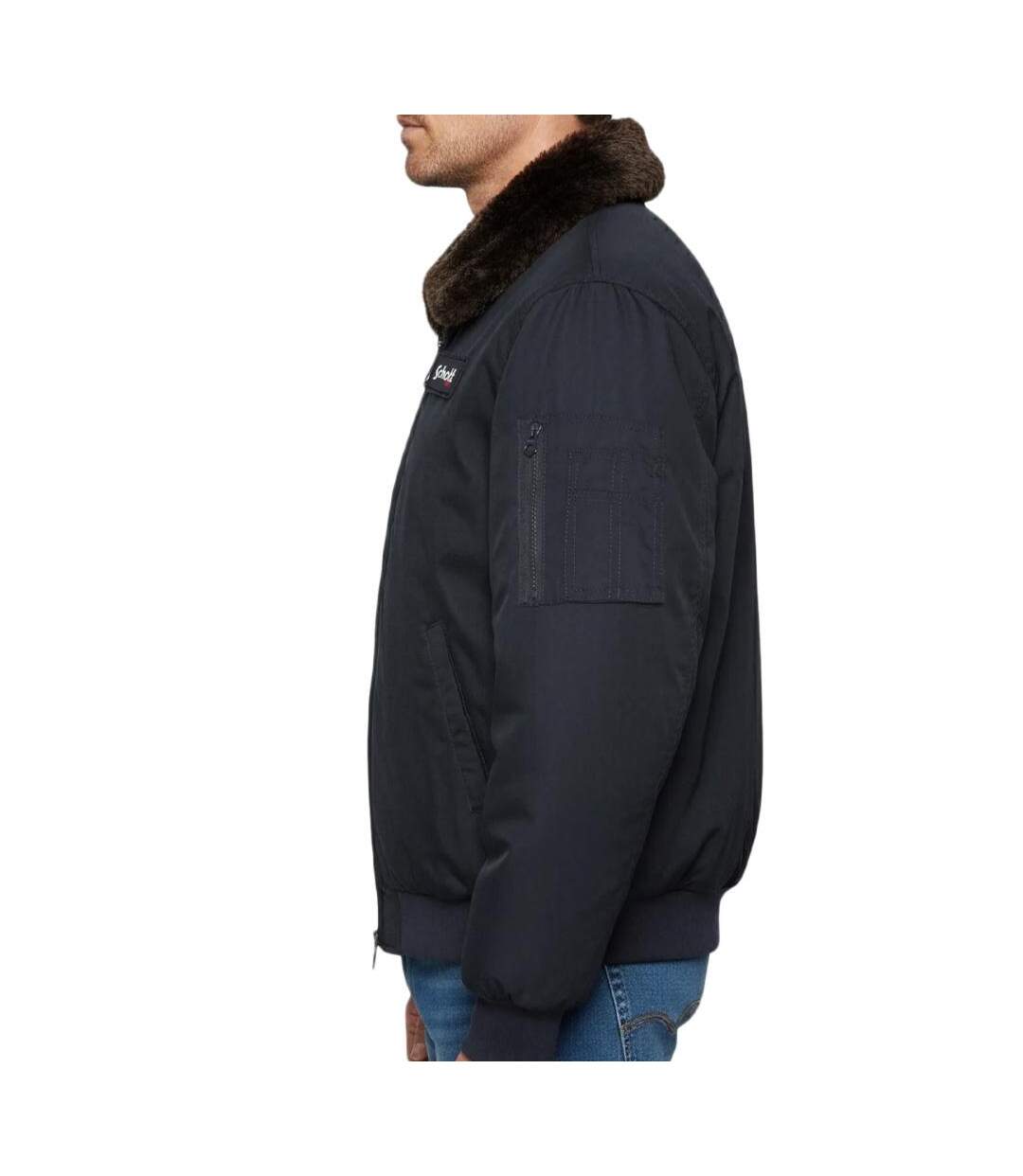 Blouson marine homme schott airtop-2
