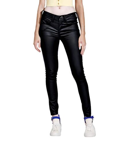 Jean femme taille basse - Effet push up - Couleur noir