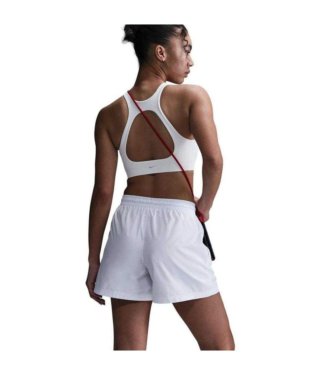 Womens/ladies Nsw Lightweight Relaxed Fit Shorts White Black Nike-3