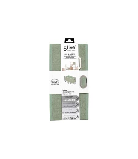 Boîte de Rangement Pliable Premium 15x31cm Vert Sauge