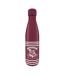 Harry Potter Crest And Stripes Metal Water Bottle (Maroon) (One Size) - UTPM744