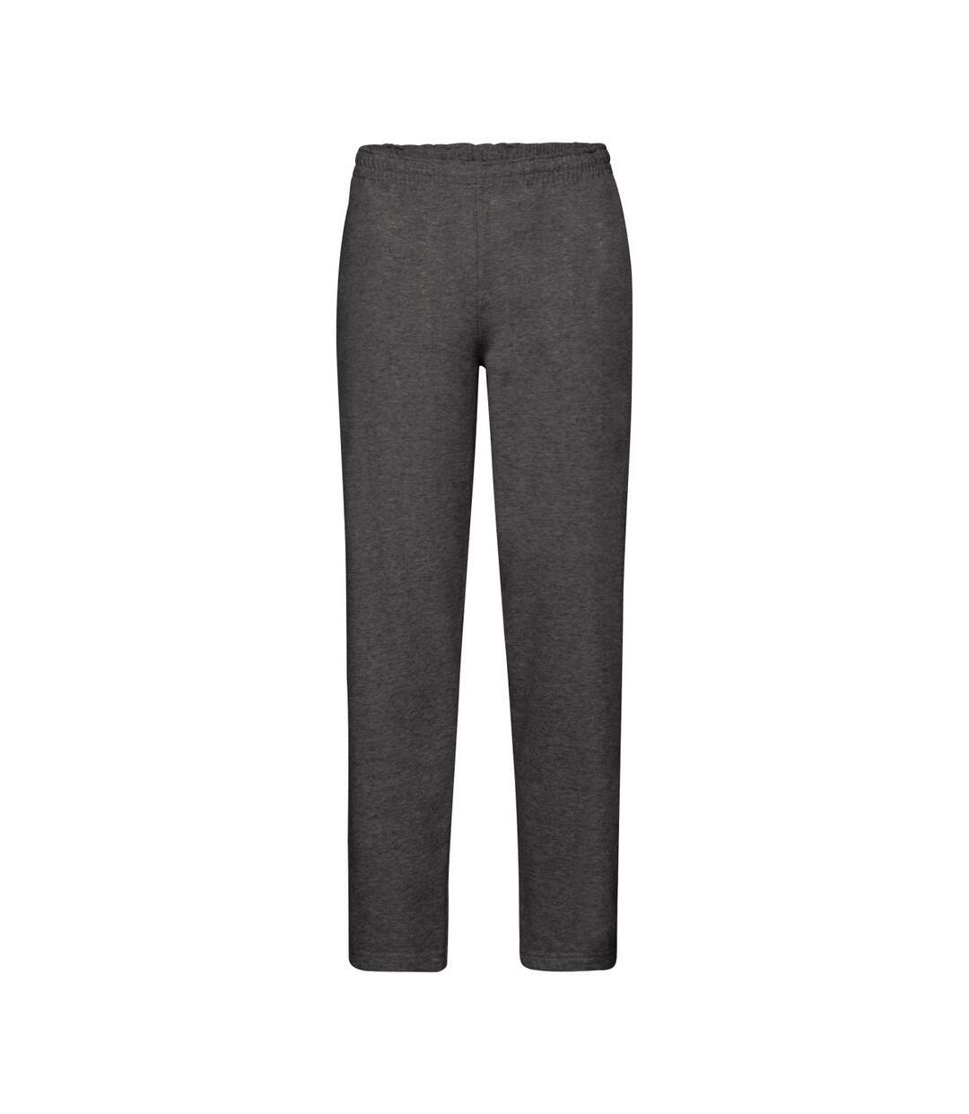 Fruit Of The Loom Mens Open Hem Jog Pants / Jogging Bottoms (Heather Grey) - UTBC396-1
