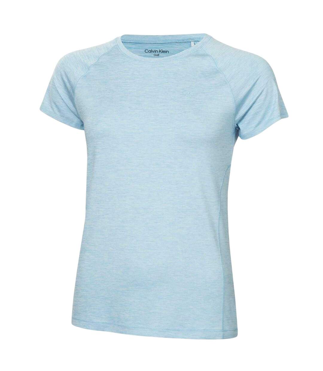 Womens/ladies Golf T-shirt Sky Blue Calvin Klein-1