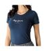 T-Shirt marine femme pepe jeans pjl l-1