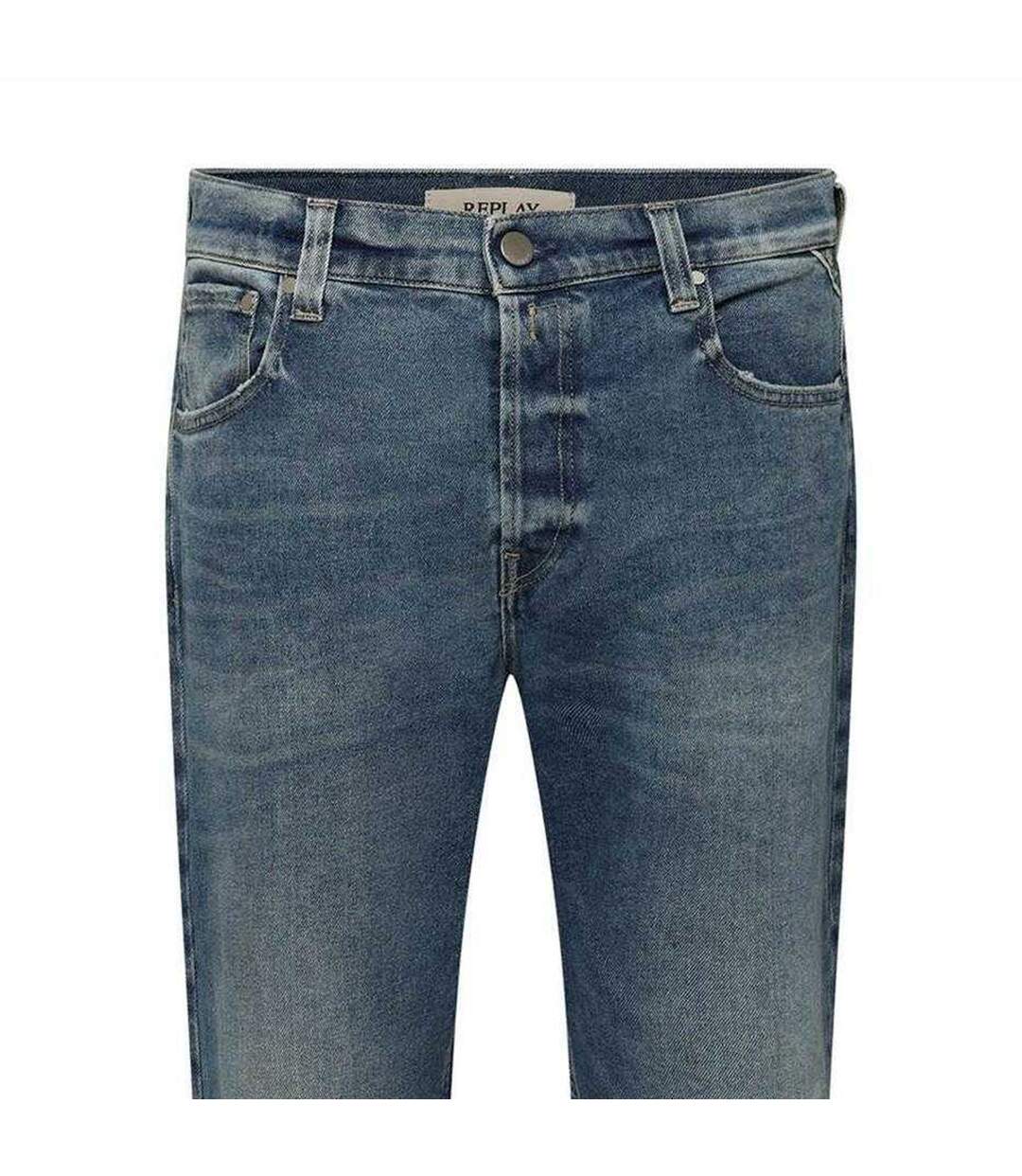 Womens/ladies Straight Jeans Blue Replay-3