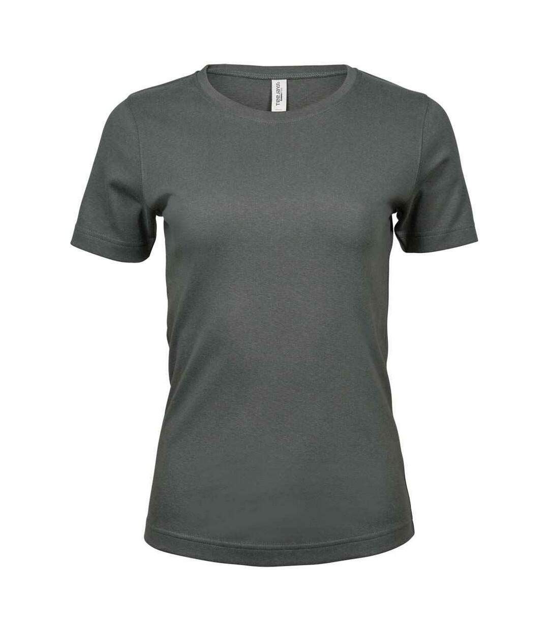 T-shirt interlock femme gris foncé Tee Jays