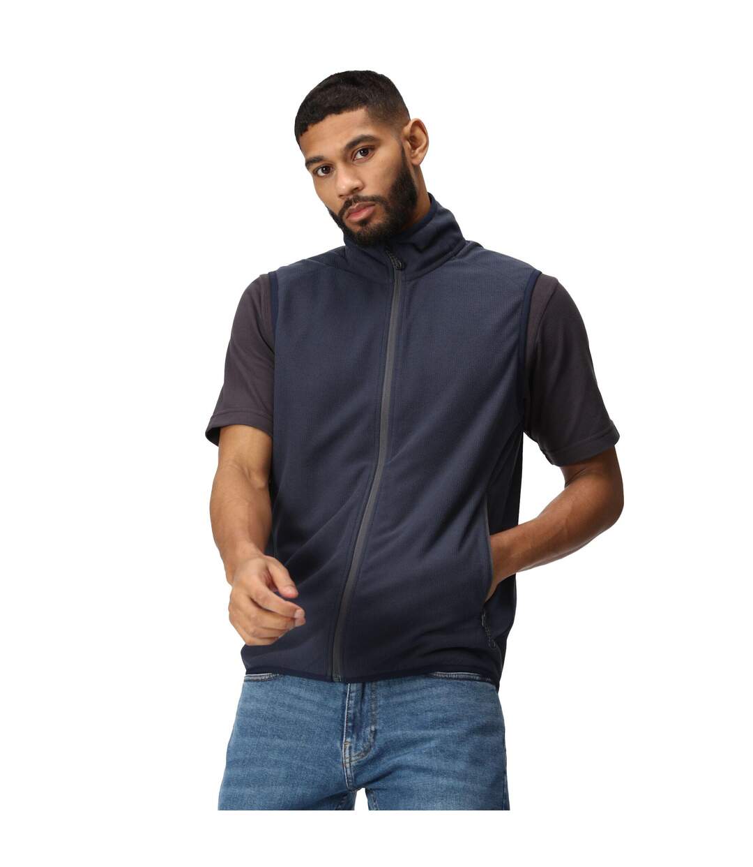 Veste Sans Manches Navigate Homme Bleu Marine Gris Phoque Regatta-4
