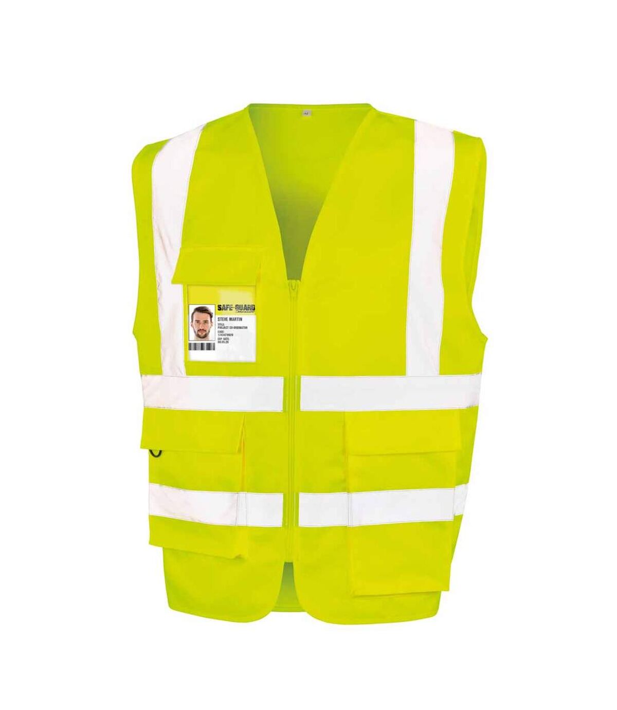 SAFE-GUARD by Result Unisex Adult Heavy Duty Security Vest (Yellow
