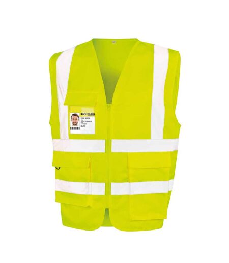 SAFE-GUARD by Result Unisex Adult Heavy Duty Security Vest (Yellow) - UTPC4789