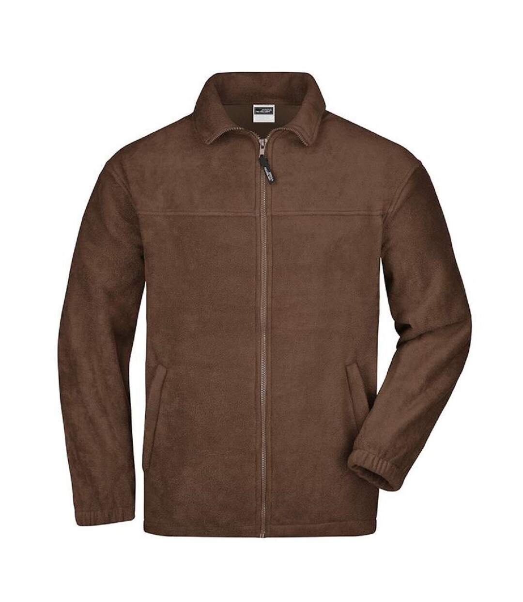 Veste polaire zippée homme - JN044 - marron