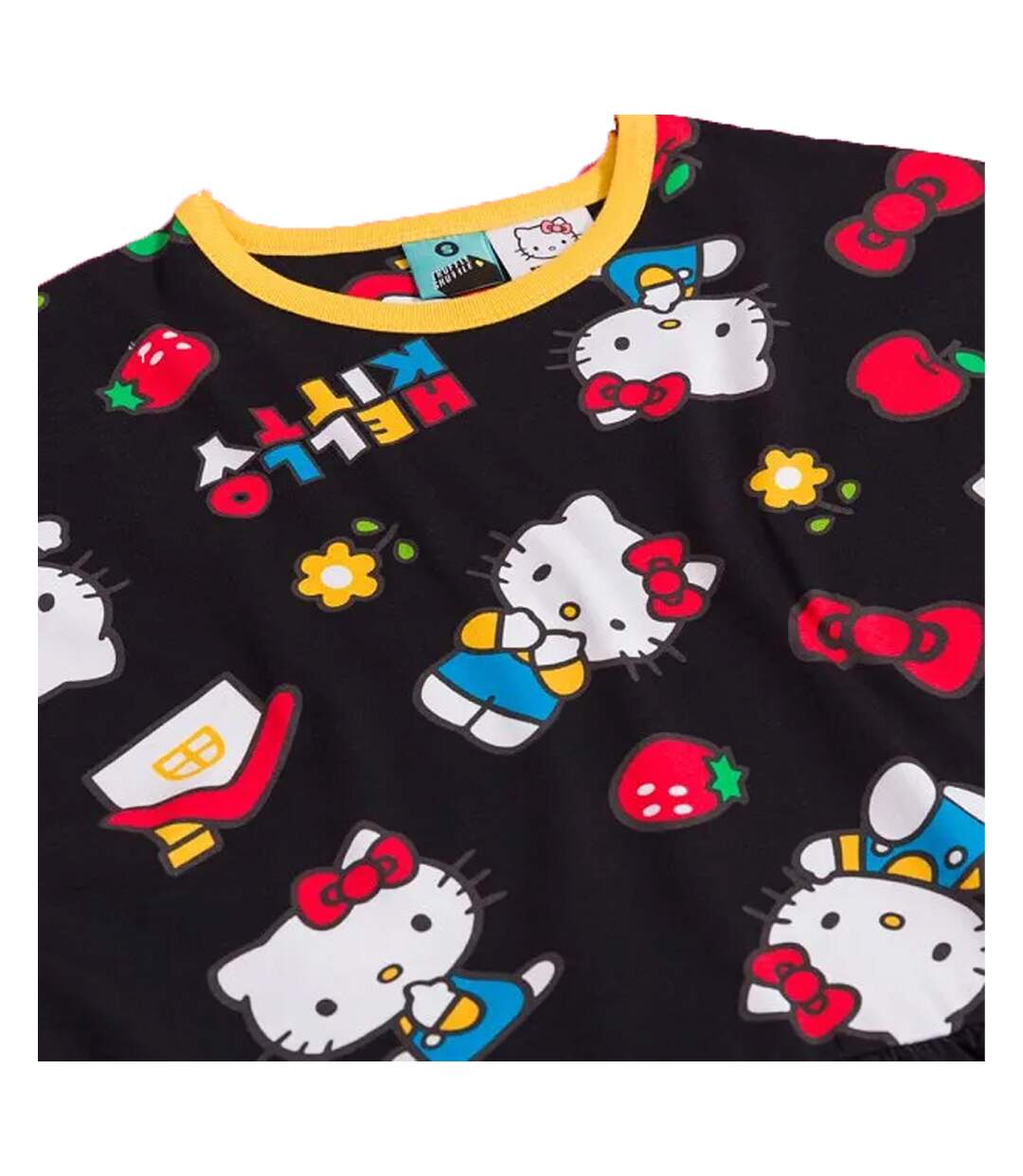 Robe Motif/style Imprimé Intégral Classic Femme Noir Hello Kitty-4