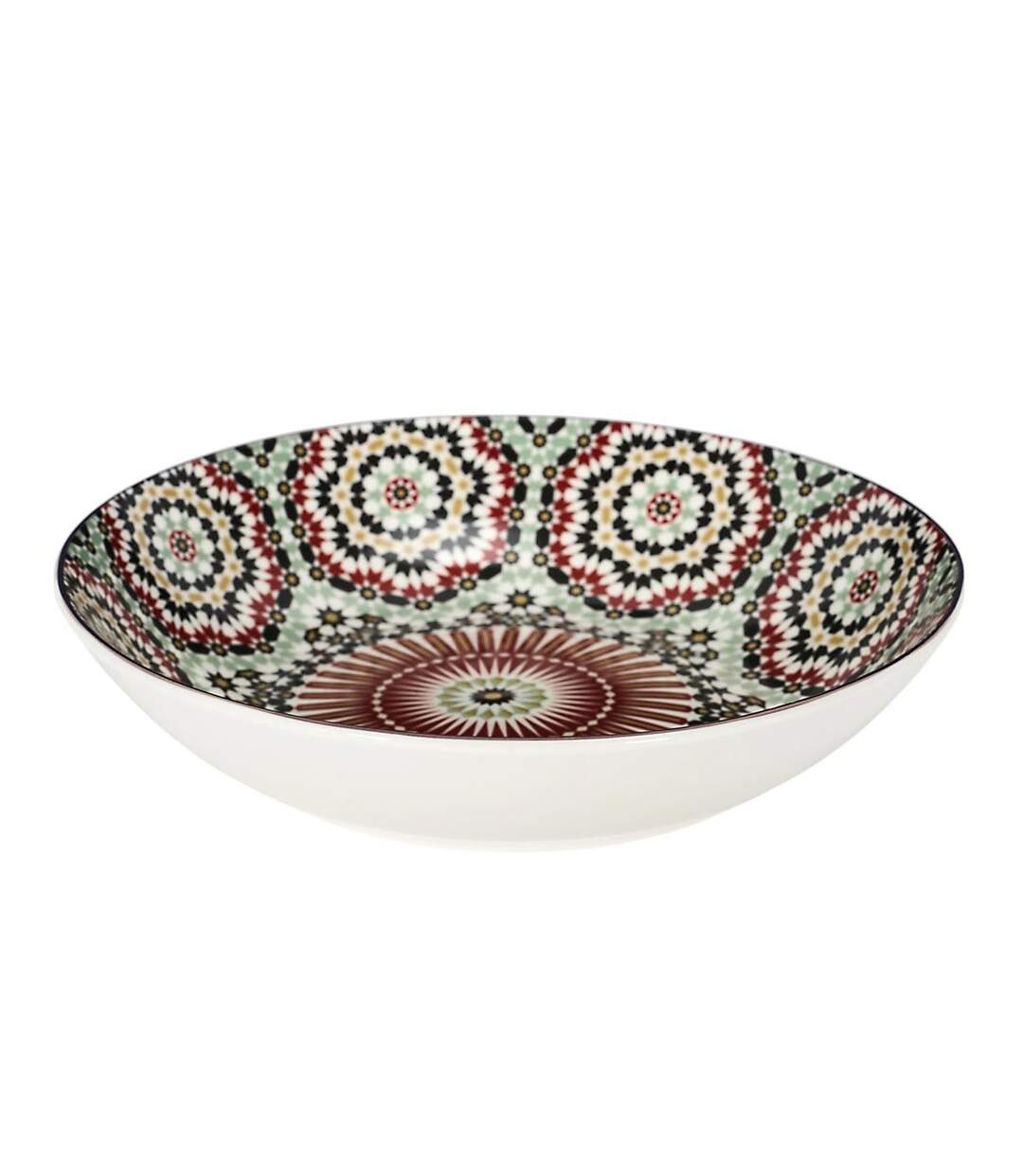 Lot de 6 Assiettes Creuses Zahra 20cm Multicolore-2