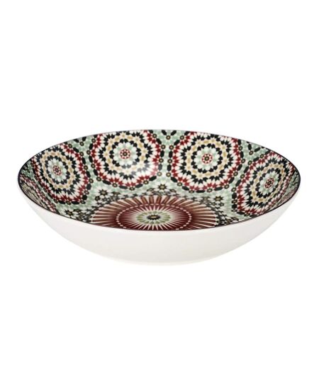 Lot de 6 Assiettes Creuses Zahra 20cm Multicolore