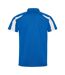 Mens contrast polo shirt royal blue/arctic white AWDis Cool-2