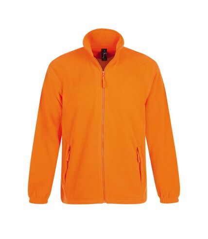 SOLS Mens North Full Zip Outdoor Fleece Jacket (Orange)