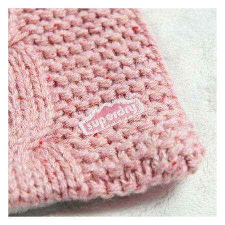 Écharpe en Mailles Torsadées Rose Femme Superdry Cable - Taille unique