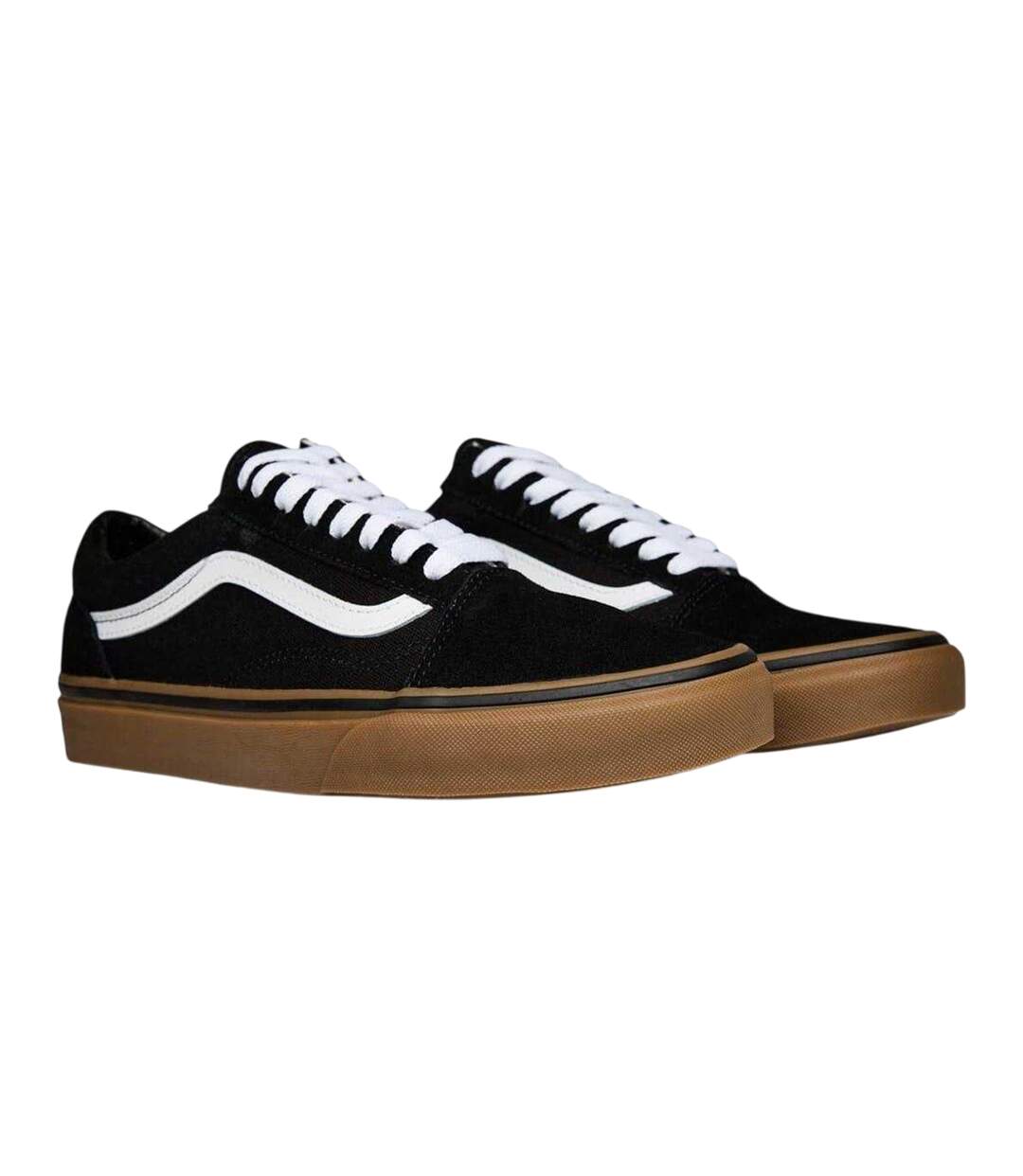 Mens Old Skool Canvas Trainers Black Gum Vans-4