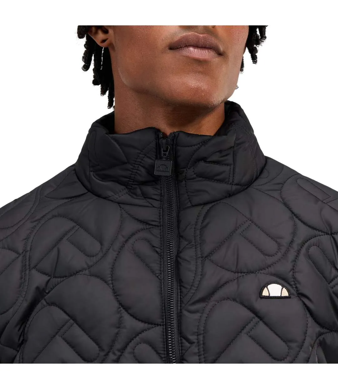 Mens Vill Puffer Jacket Black Ellesse-4