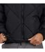 Womens/ladies Diamond Quilt Padded Jacket Black Brave Soul-4