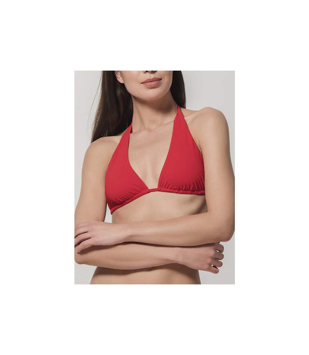 Haut maillot de bain triangle convertible Blue Sense Luna Splendida rouge-1