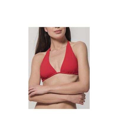 Haut maillot de bain triangle convertible Blue Sense Luna Splendida rouge