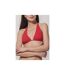 Haut maillot de bain triangle convertible Blue Sense Luna Splendida rouge-1