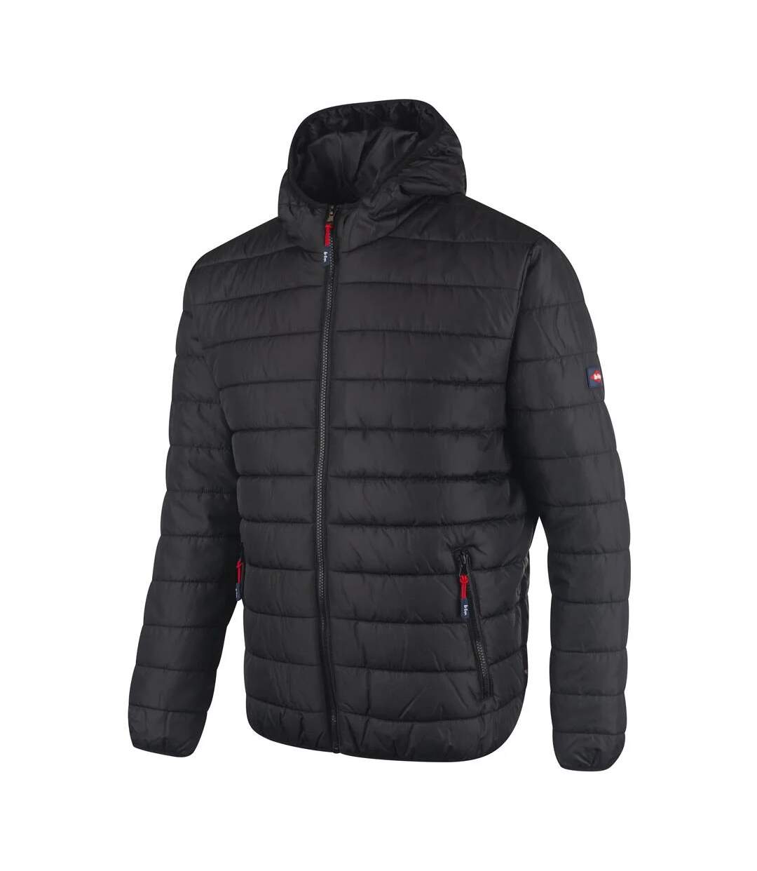 Mens thermal showerproof padded jacket black Lee Cooper-1