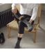 6 Pack Elastic Square Patterned Cotton Socks for Poor Circulation-5