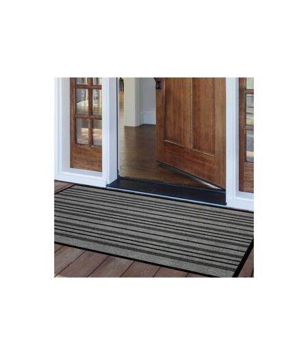 Tapis d'Entrée Anti-Poussière Piano 80x120cm Gris